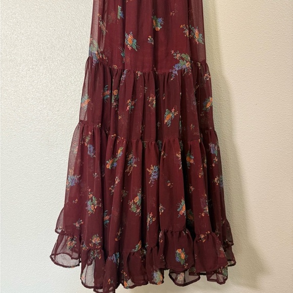 Free Peoples Cloud Nine Maxi dress in Berry Combo. Size Small - Picture 6 of 9